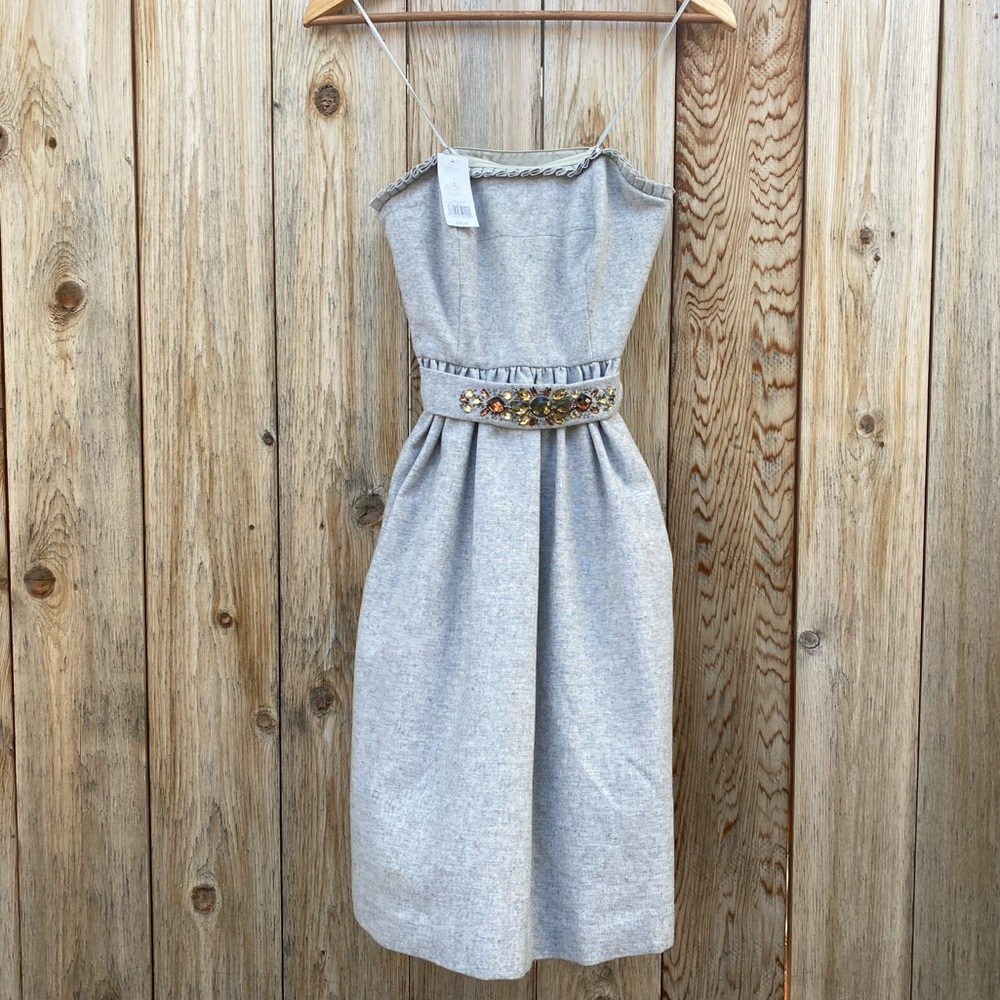 New banana republic strapless winter holiday dress